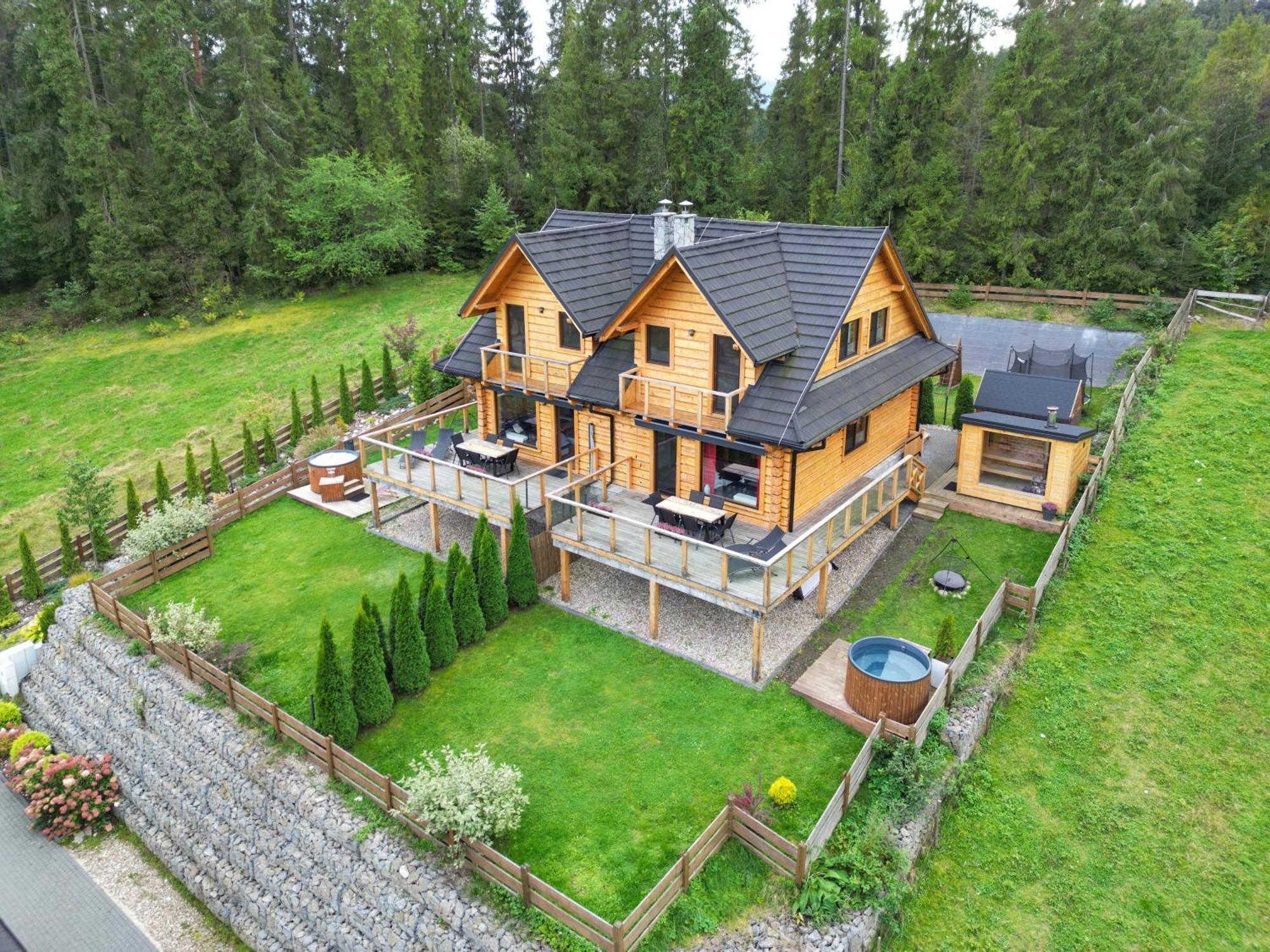 Lk Resort Lapsze Domy Z Prywatna Balia I Sauna Łapsze Niżne Eksteriør bilde